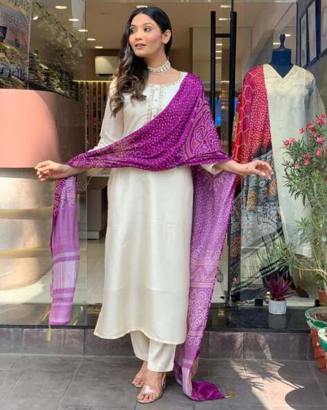 Lightweight White Kurta Set - Ideal for Every Occasion