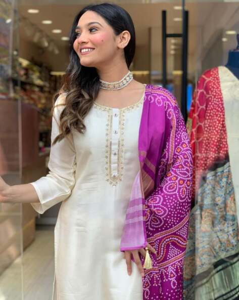 Lightweight White Kurta Set - Ideal for Every Occasion