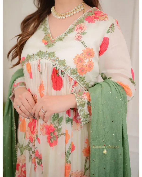 Stylish Multi-Color Cotton Chikankari Slim Fit Long Kurta with Plazo – Perfect for Every Occasion